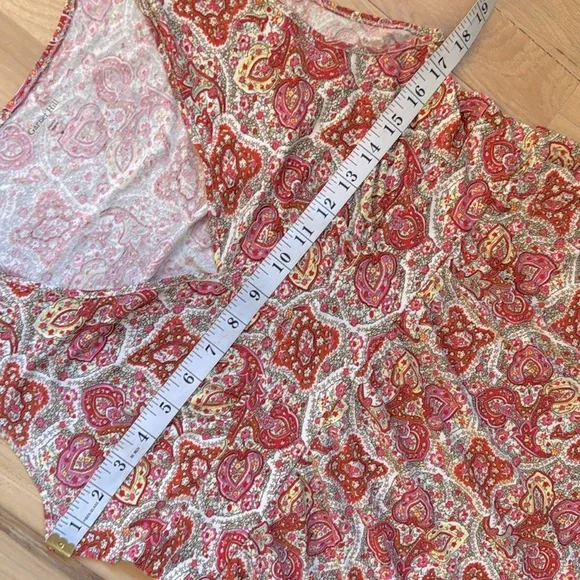 Garnet Hill Long Tier Garden Maxi Dress M - Picture 5 of 9